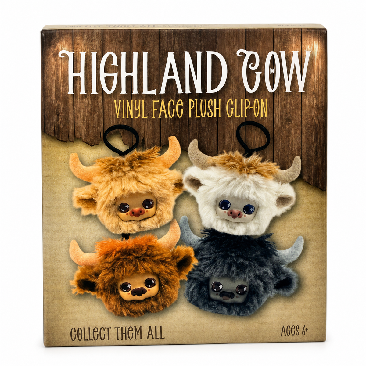 Highland Cow Mystery Plush Clip-On