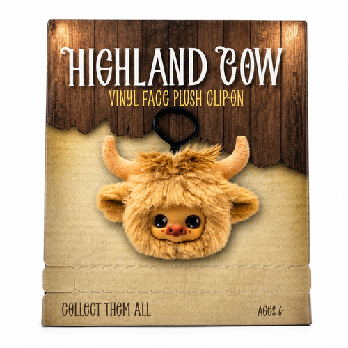 Highland Cow Mystery Plush Clip-On