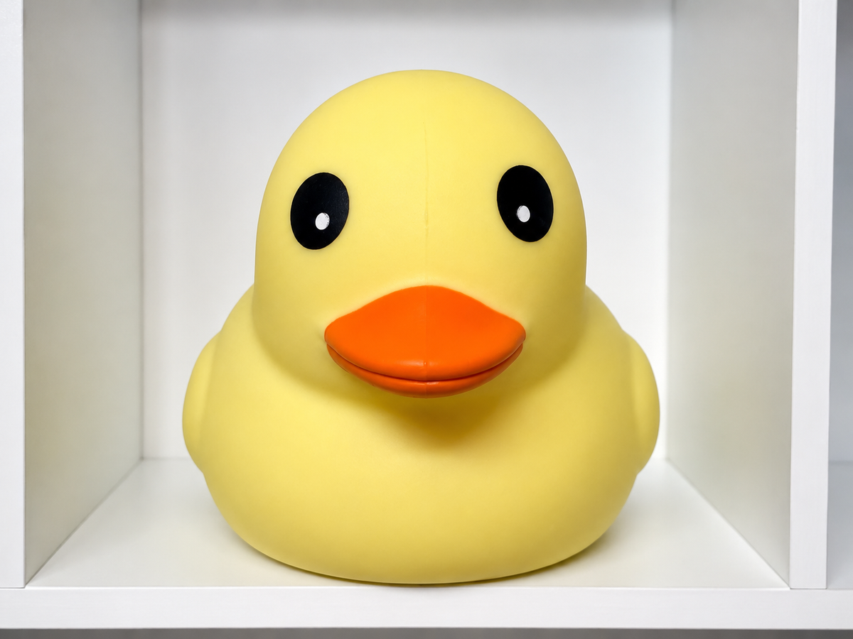 Laffy Quacks Jumbo Yellow Duck Squishy Toy – Stretchy Sensory Fidget